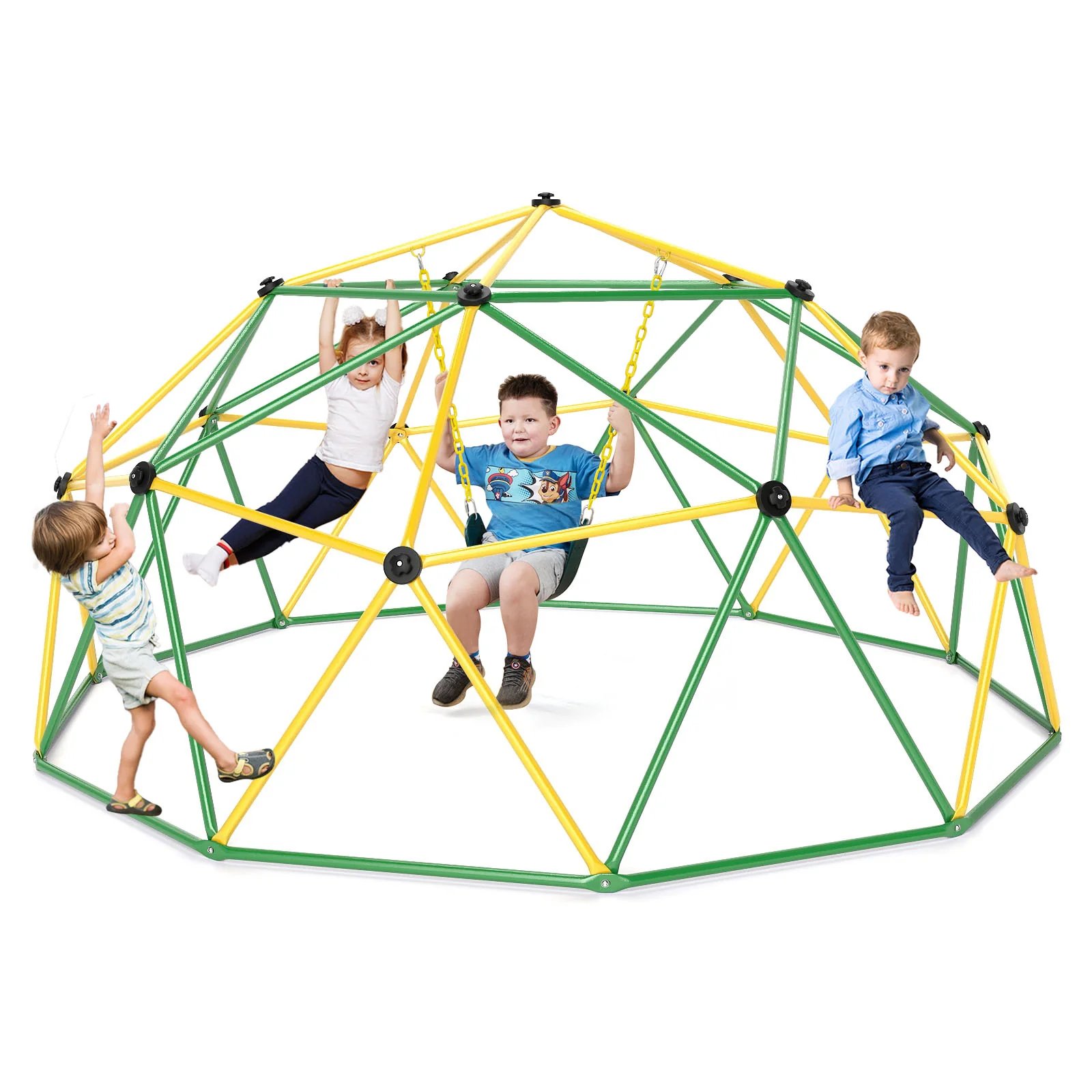 10 Feet Dome Climber with Swing and 800 Lbs Load Capacity - Image 20