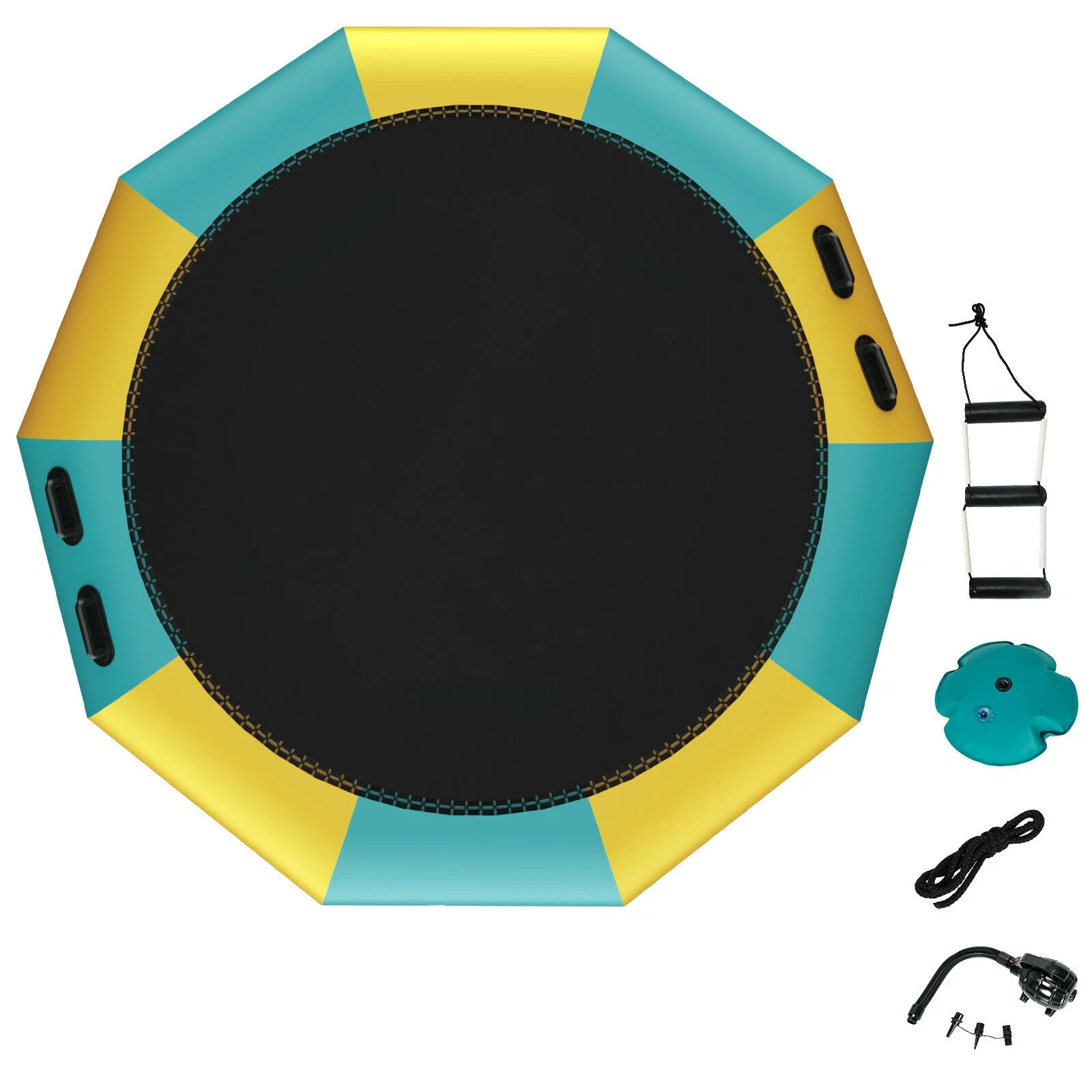 12 Feet Inflatable Splash Padded Water Bouncer Trampoline - Image 4