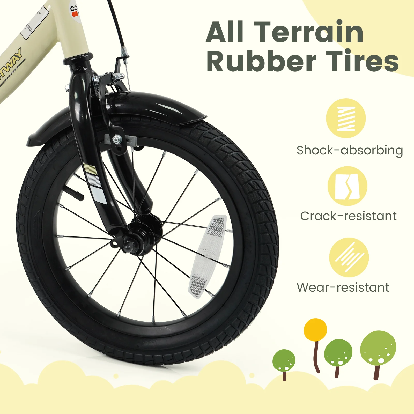 12 Inches Kids Bike Sport Bicycle with Removable Training Wheels - Image 29