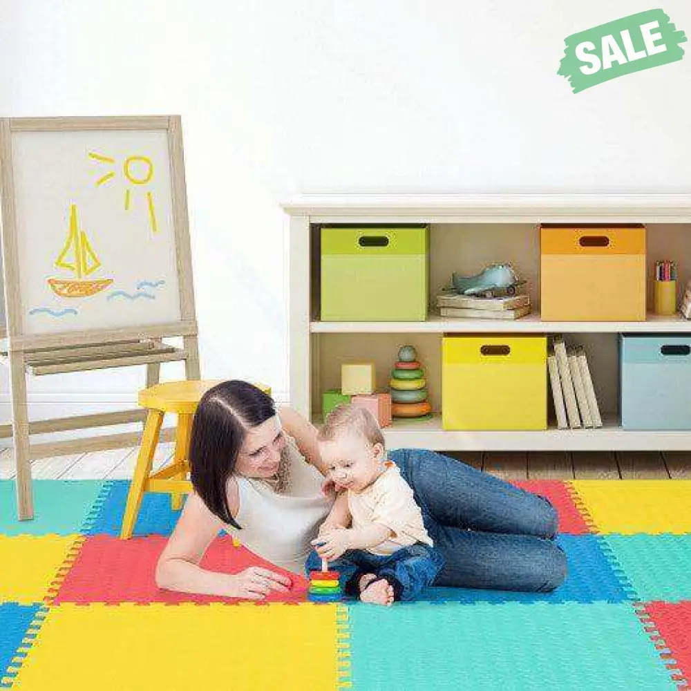 12 Pieces Puzzle Interlocking Flooring Mat with Anti-slip and Waterproof Surface - Image 6