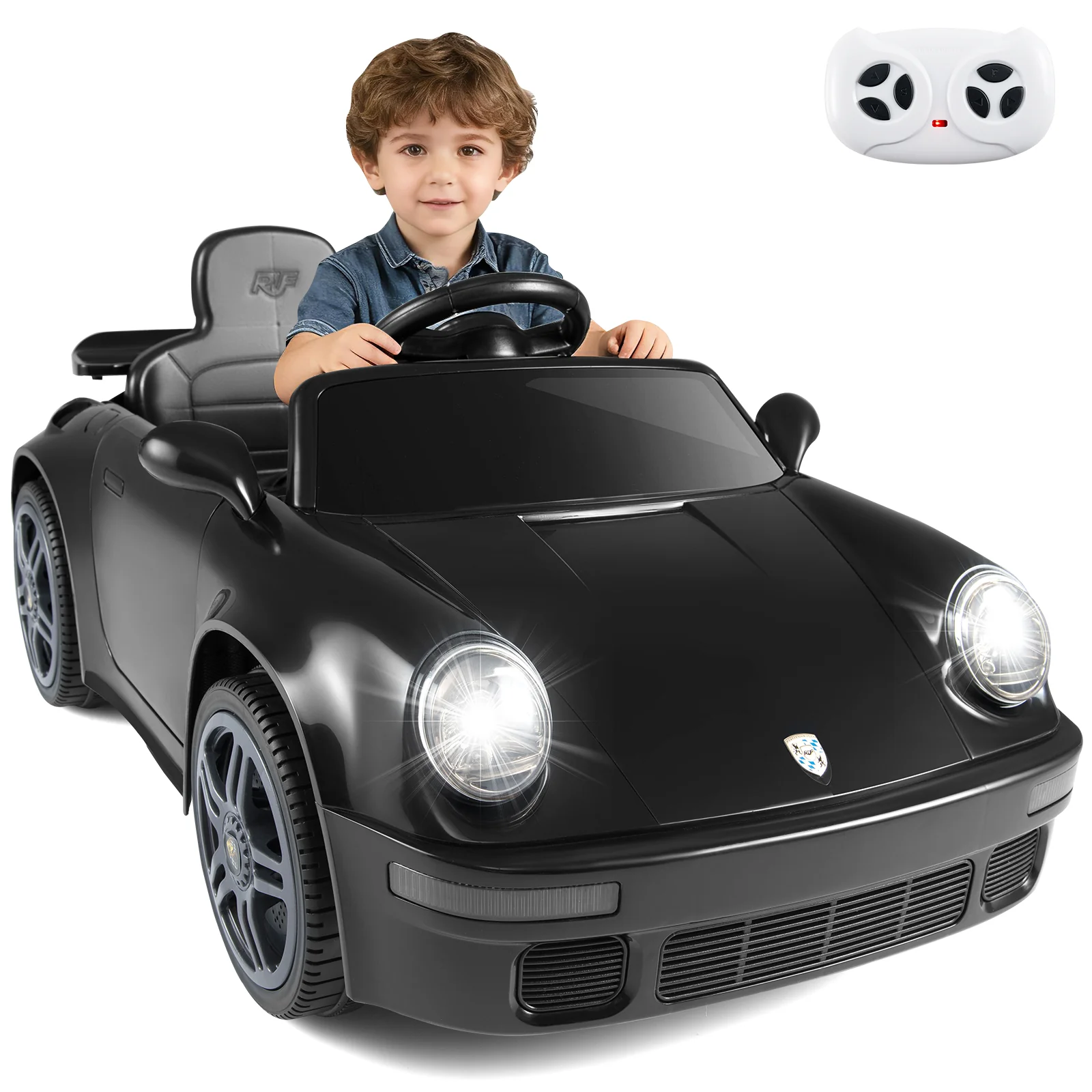 12V Electric Ride On Car Licensed RUF CTR with Remote Control and Music - Image 11