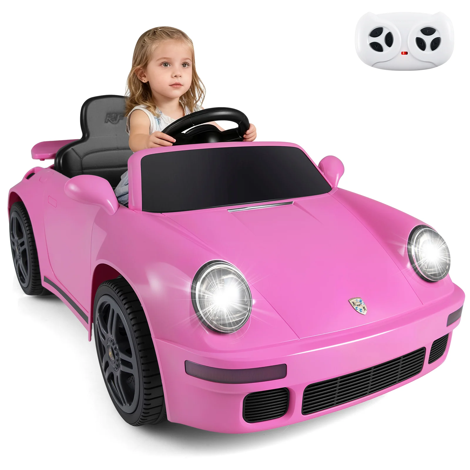 12V Electric Ride On Car Licensed RUF CTR with Remote Control and Music - Image 3