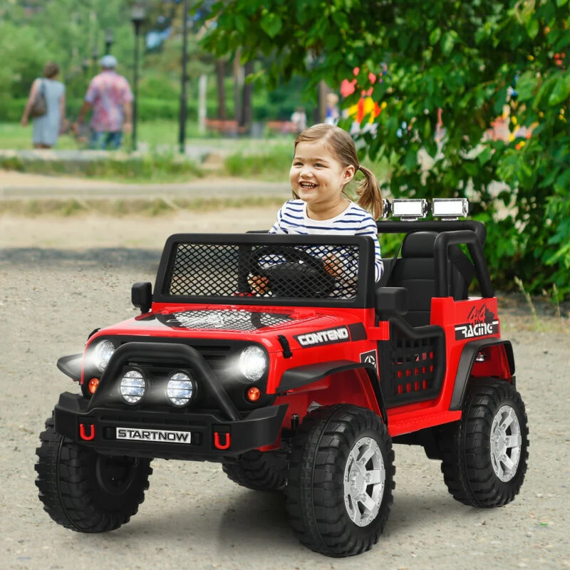 12V Kids Electric Ride On Truck with Remote Control and Operation Lever - Image 18