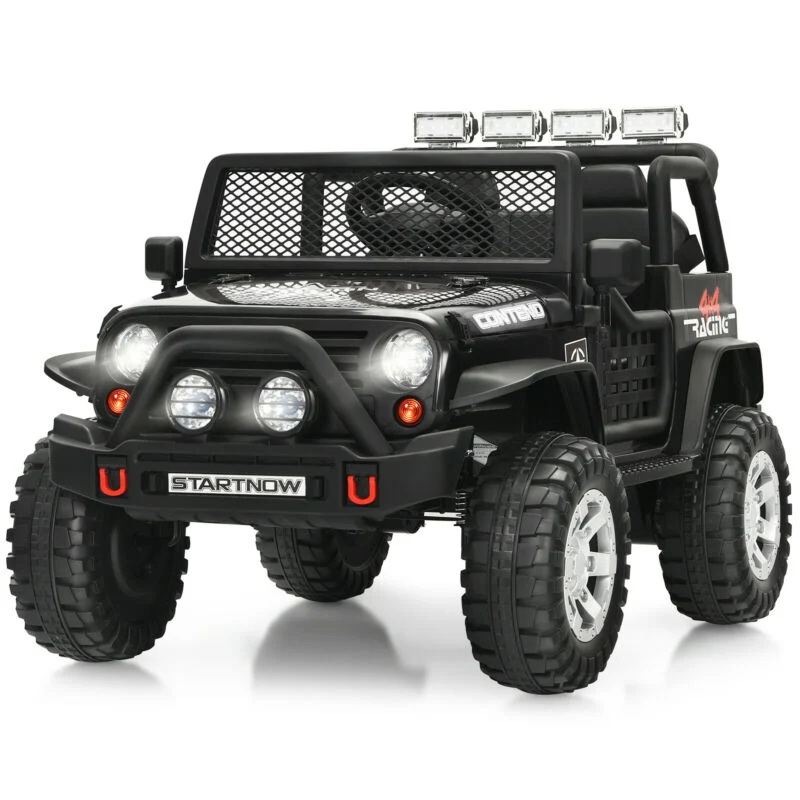 12V Kids Electric Ride On Truck with Remote Control and Operation Lever - Image 3
