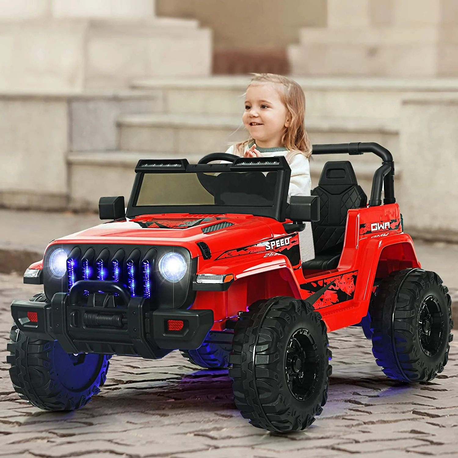 12V Kids Ride-on Jeep Car with 2.4 G Remote Control - Image 15