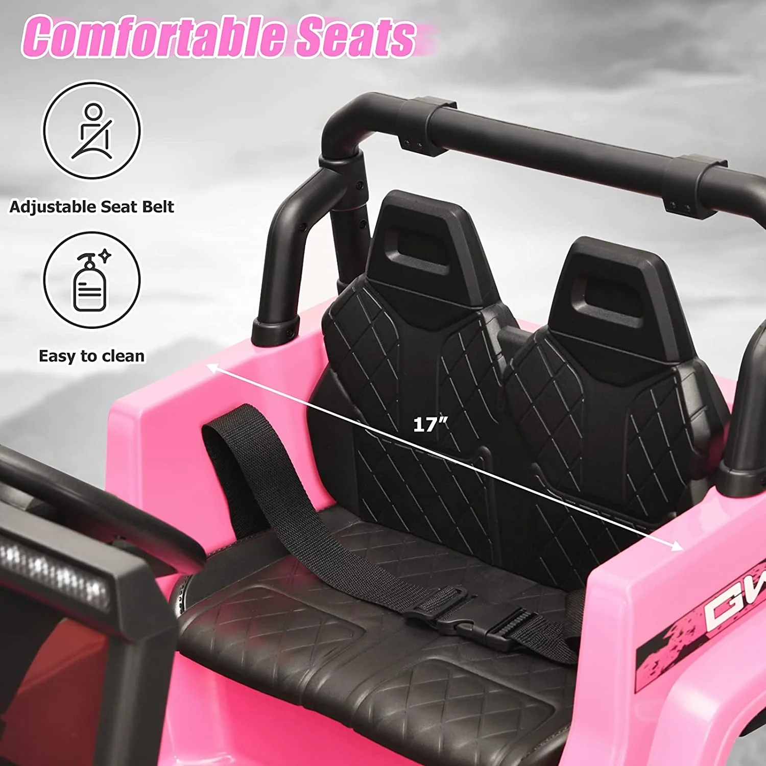 12V Kids Ride-on Jeep Car with 2.4 G Remote Control - Image 28