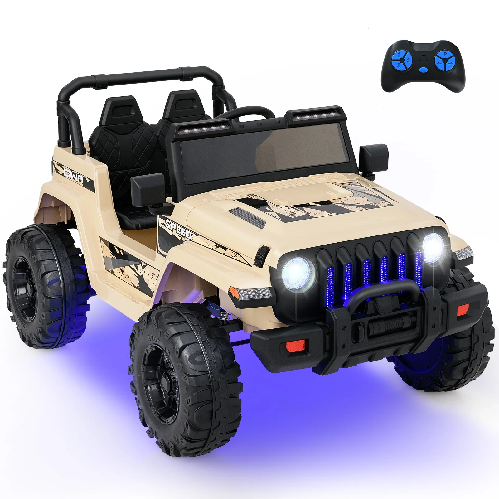 12V Kids Ride-on Jeep Car with 2.4 G Remote Control - Image 70