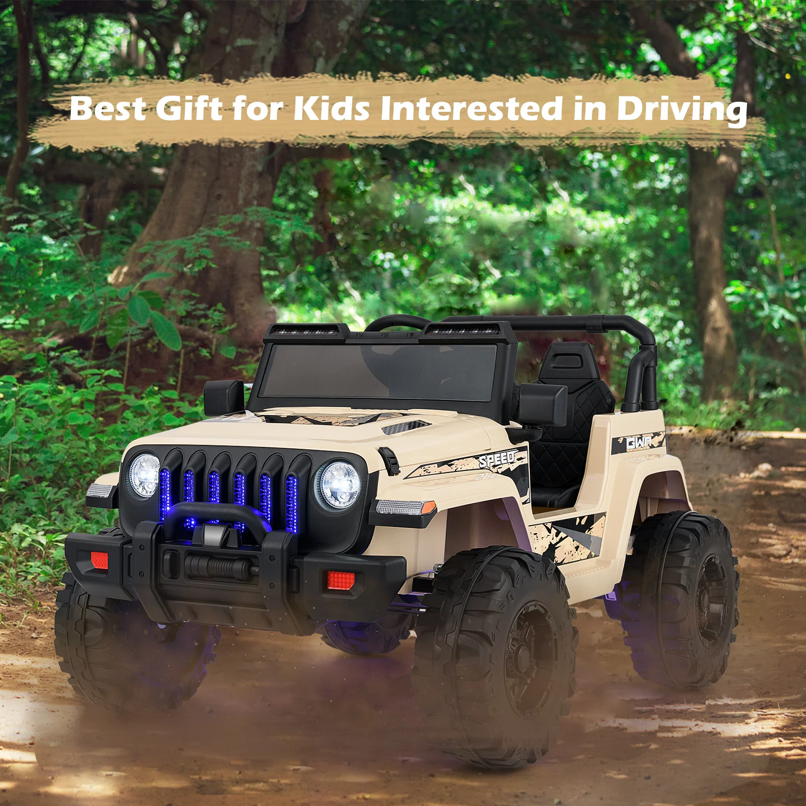12V Kids Ride-on Jeep Car with 2.4 G Remote Control - Image 72