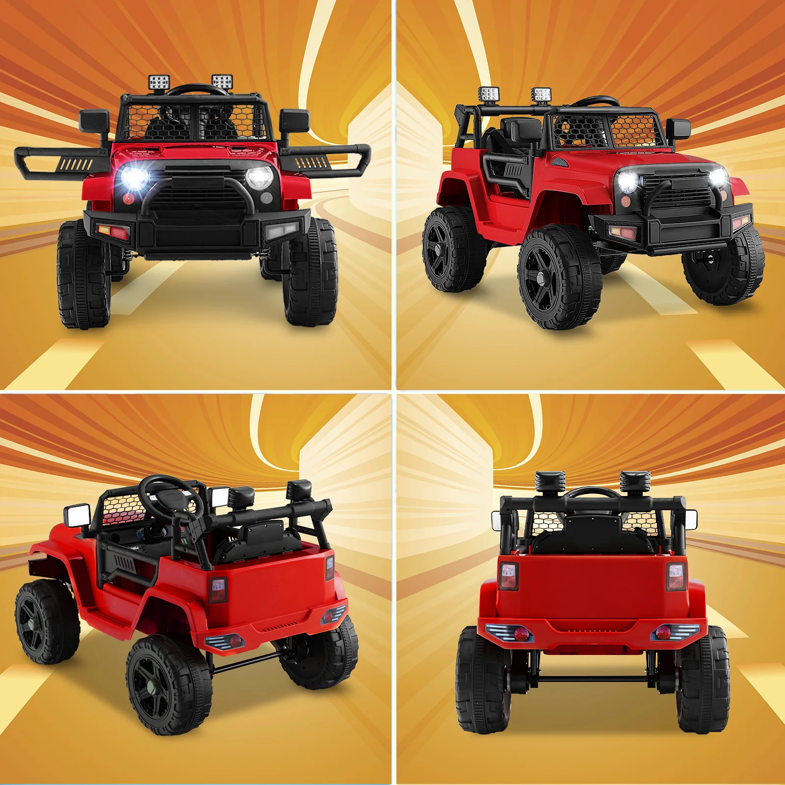 12V Kids Ride On Truck with Remote Control and Headlights - Image 26