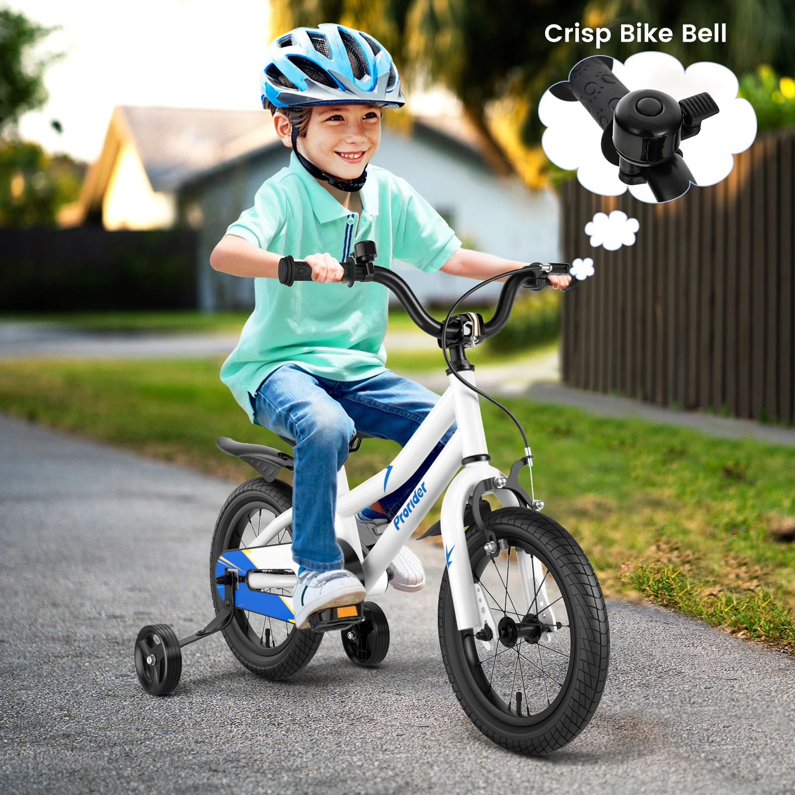 14 Inch Kids Bike with 2 Training Wheels for 3-5 Years Old - Image 35