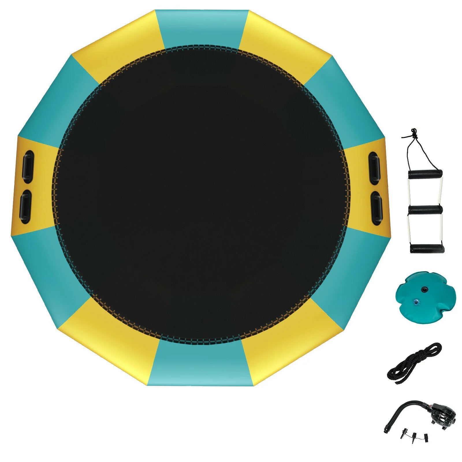 15 Feet Inflatable Splash Padded Water Bouncer Trampoline - Image 4