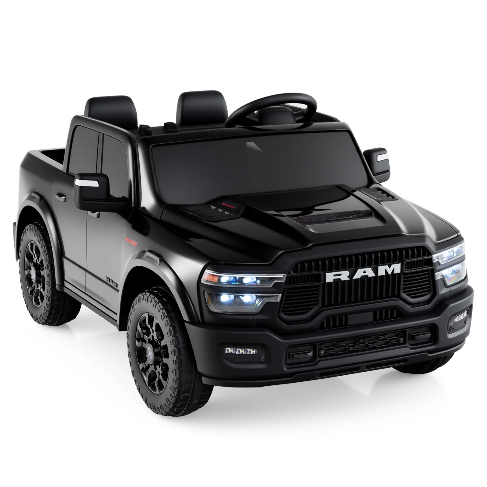2 Seater 24V Ride on Toy for Big Kids Licensed Ram Truck with Remote and Music - Image 26