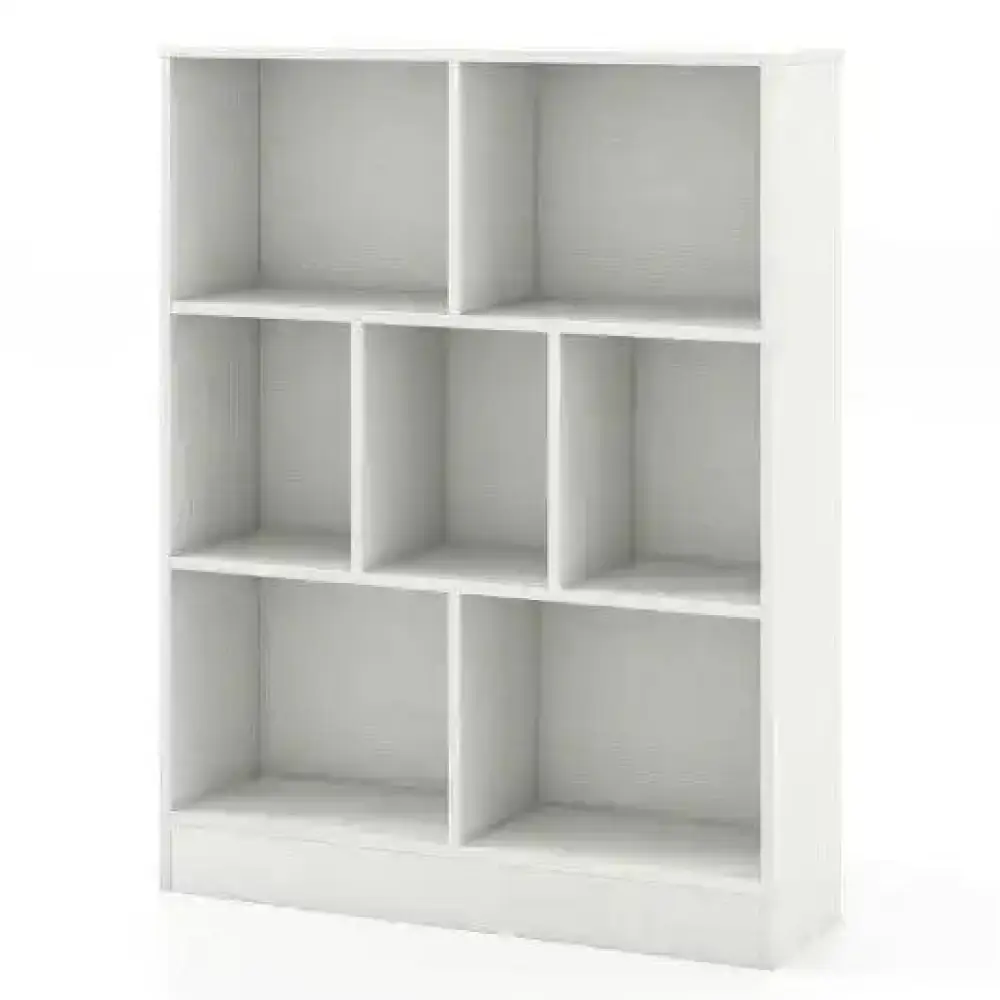 7-Section Freestanding Bookshelf for Kids Room Classroom Daycare Nursery-Natural - Image 10