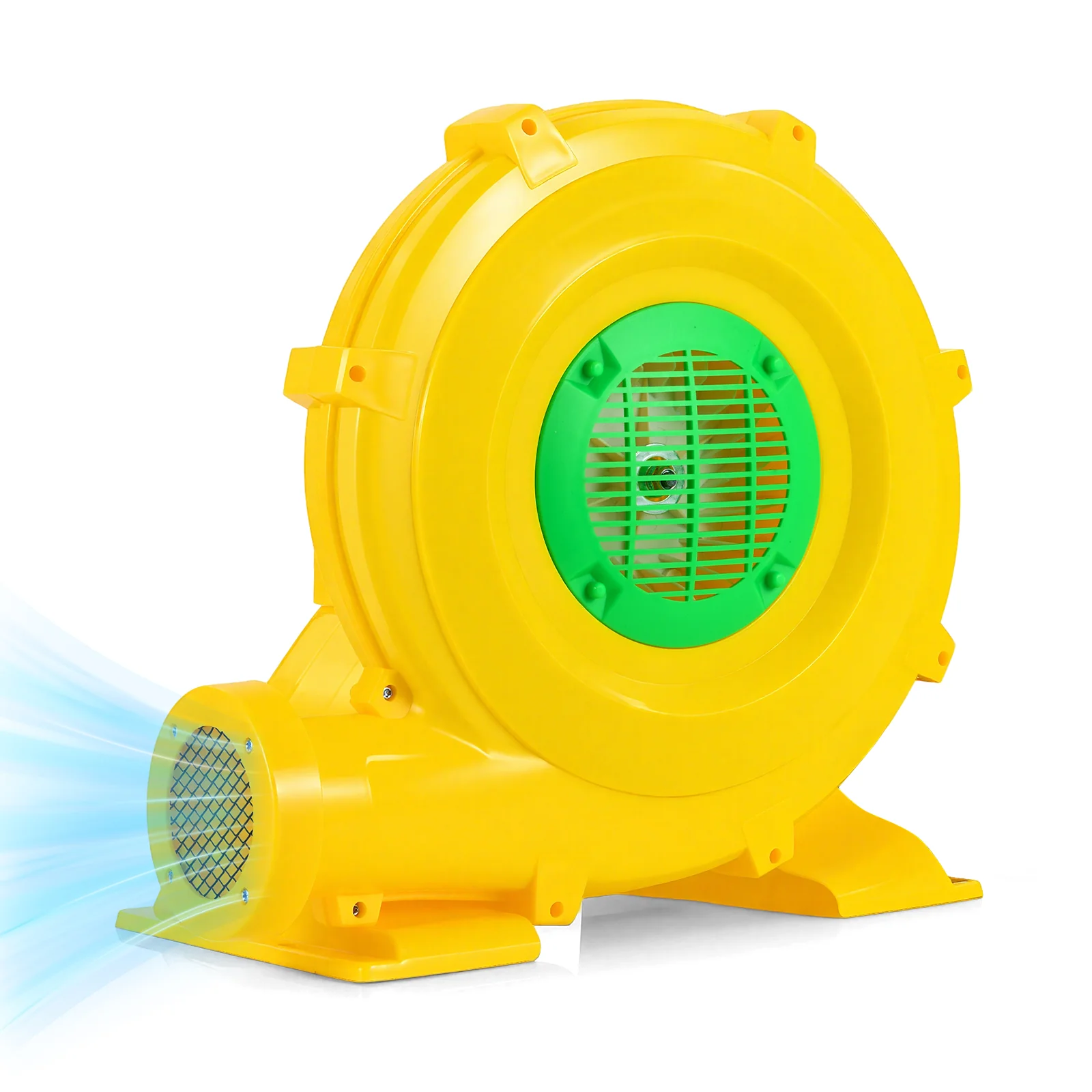 980W Bounce House Blower 1.31 HP Portable Air Pump Fan with Handle and Ground Stakes - Image 3
