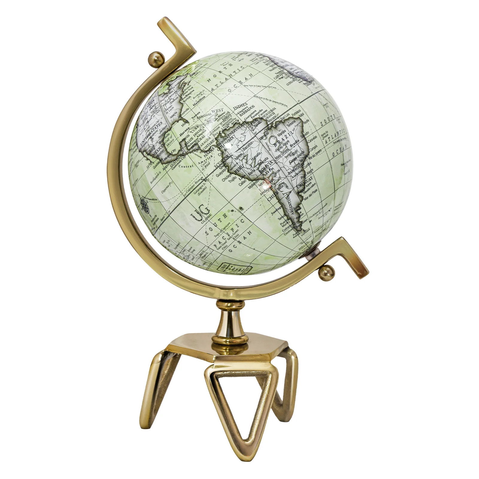 Educational Geographic 5/8/10 Inch World Globe with Triangle Metal Stand - Image 11