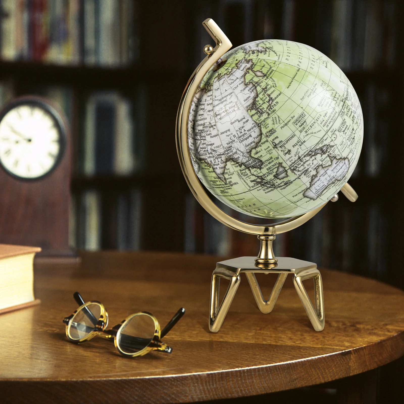 Educational Geographic 5/8/10 Inch World Globe with Triangle Metal Stand - Image 17
