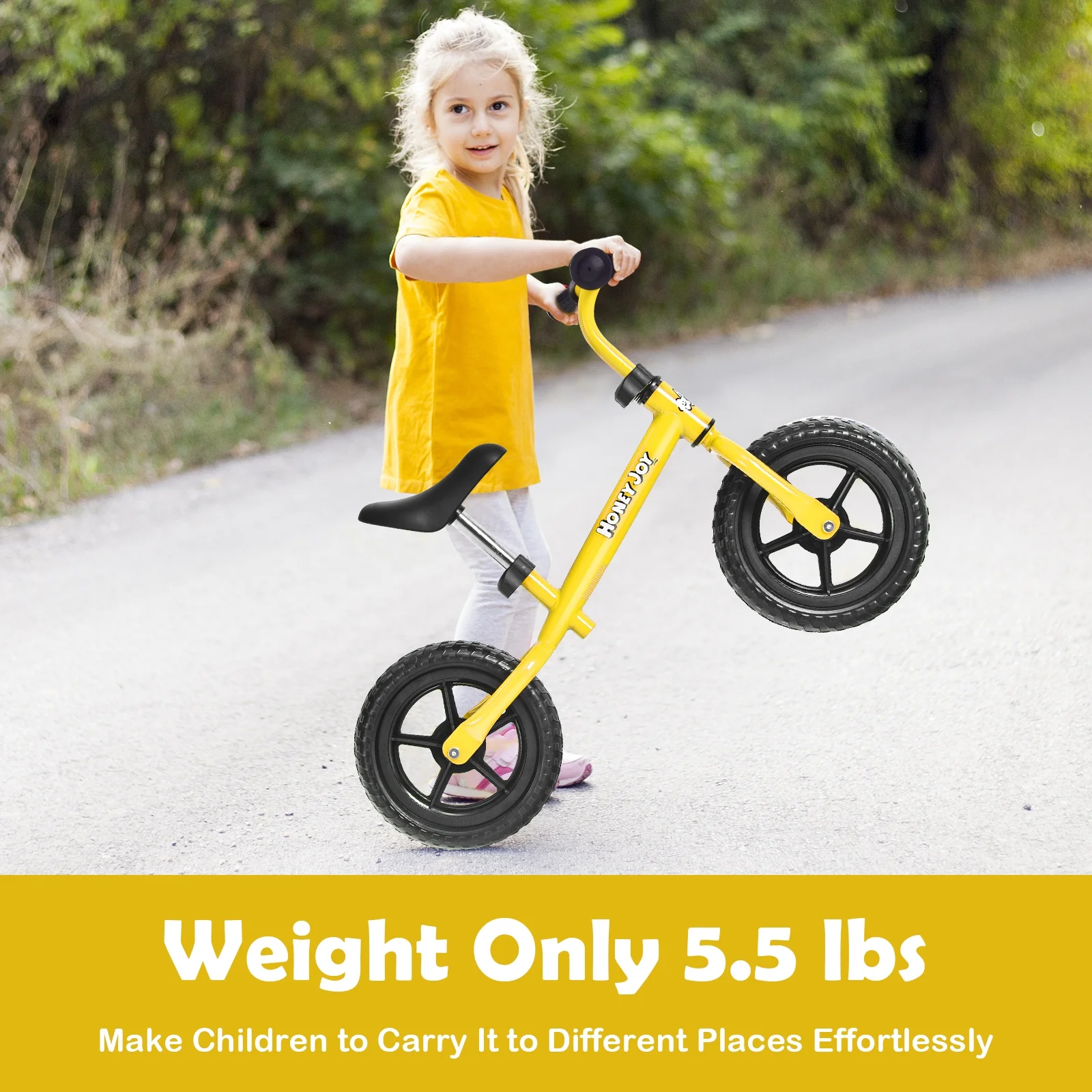 Kids No Pedal Balance Bike with Adjustable Handlebar and Seat - Image 31
