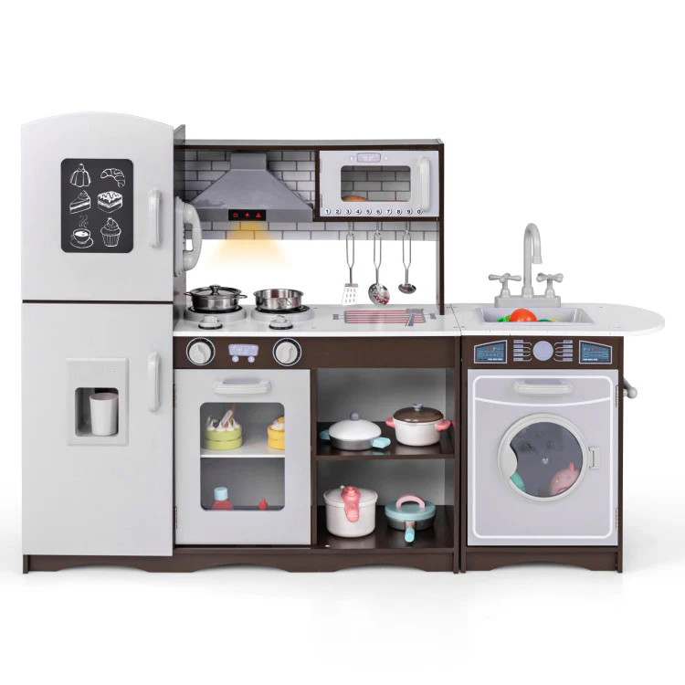 Kids Toy Storage & Pretend Play Kitchen Bundle - Image 4