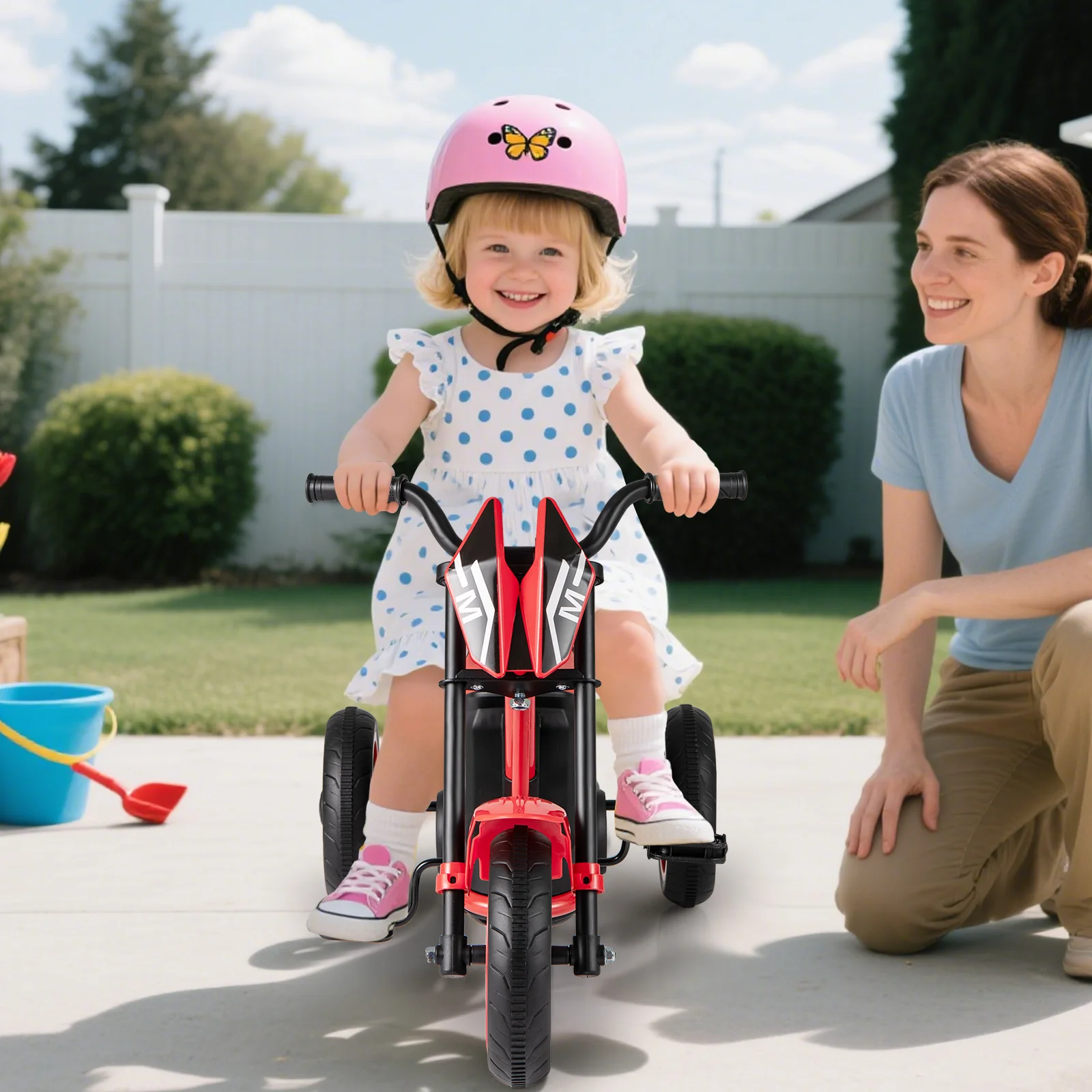 Kids Tricycle 3-Wheel Toddler Bike with Foot Pedals Forward Backward - Image 18