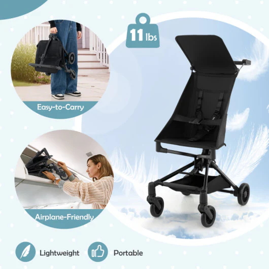 Lightweight Airplane-Ready Stroller with All-Terrain Wheels - Image 5
