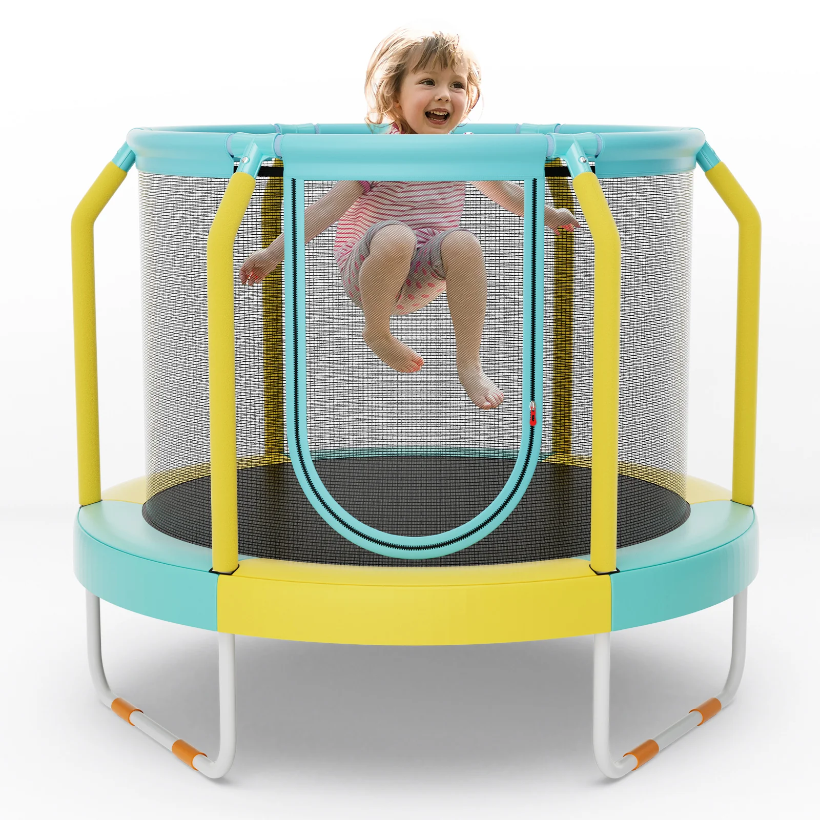 Mini Trampoline with Enclosure and Heavy-duty Metal Frame - Image 12