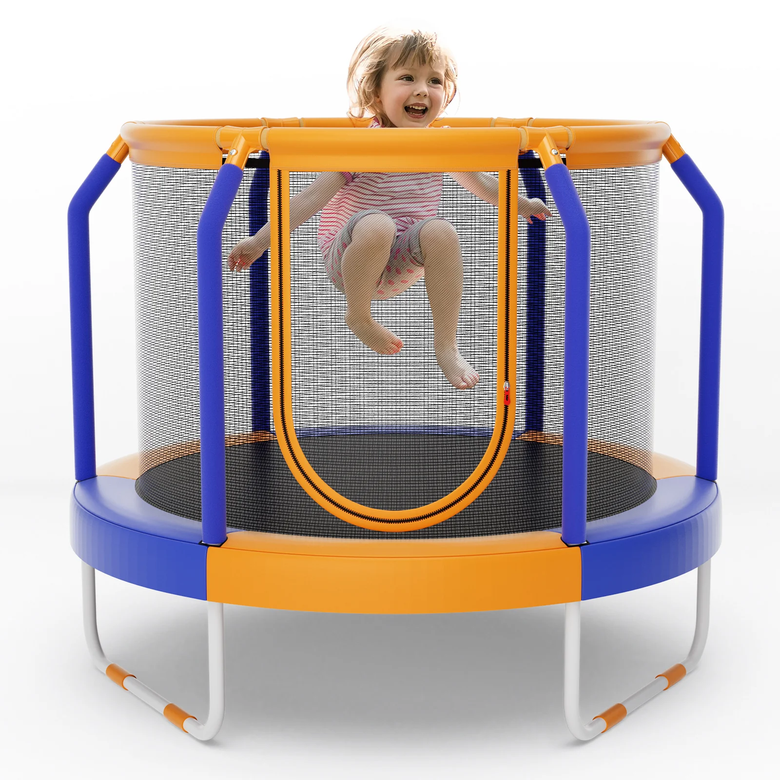 Mini Trampoline with Enclosure and Heavy-duty Metal Frame - Image 4