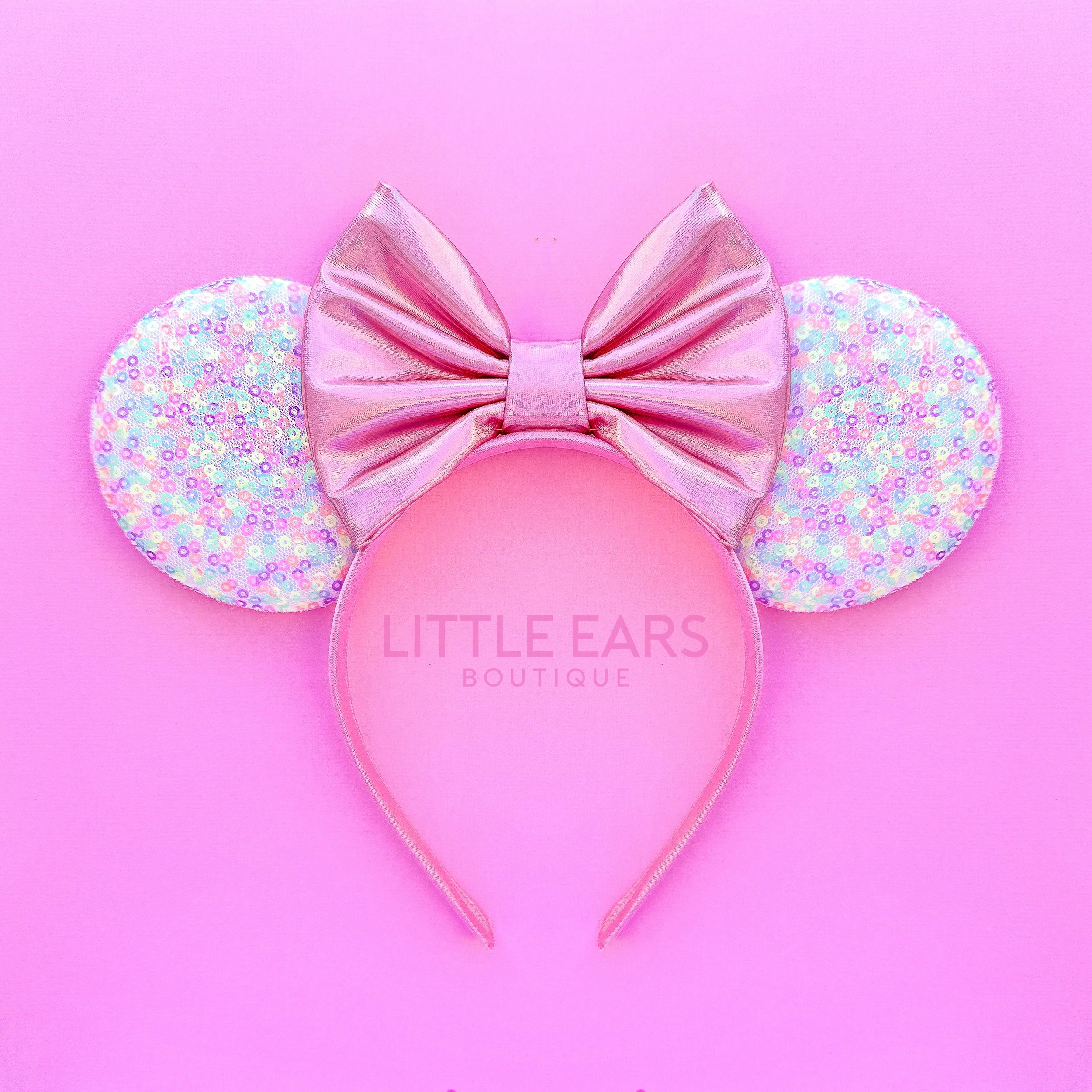 Pink Confetti Mickey Ears