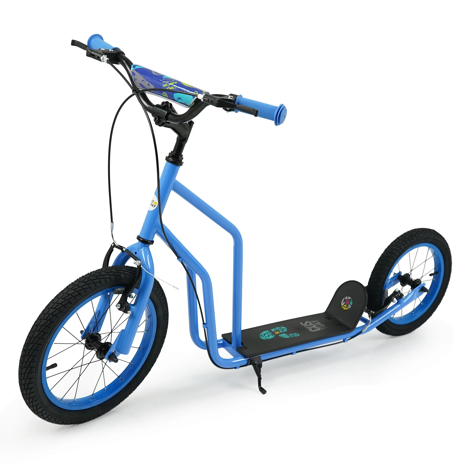 Youth Scooter with Adjustable Handlebar and 16/14-Inch Inflatable Wheels for Age 8+ Years Old - Image 18